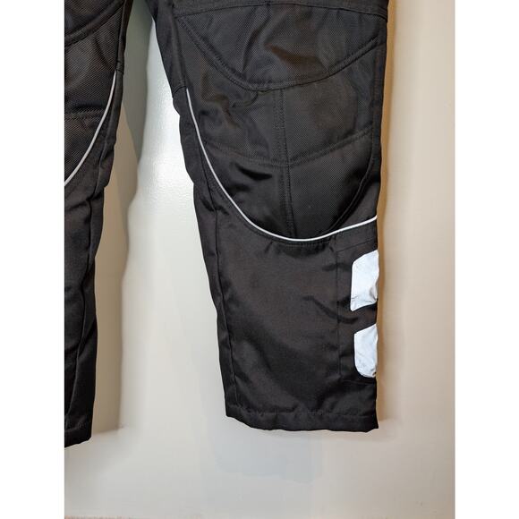 Fly Racing Motorcycle Pants Black Padded Armor Reflective Short 36 Motocross - Picture 2 of 8
